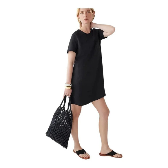 J crew Linen T-shirt dress - Picture 1 of 8